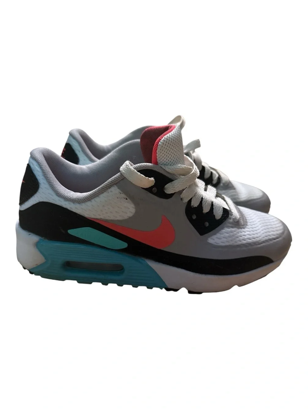 Nike Air Max 90  golf shoes vibrant pink and turquoise water resistant Size 4.5